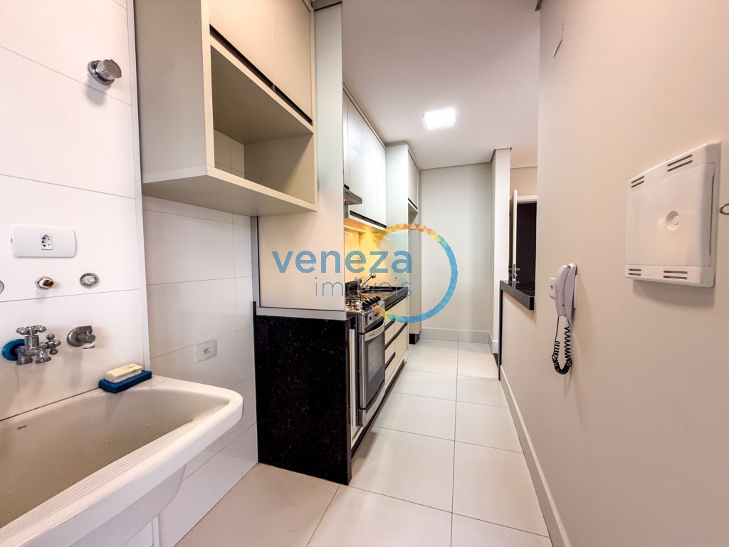 Apartamento para locação no bairro Gleba Palhano de Londrina com 75.38m<sup>2</sup> útil, 2 quartos, 1 vaga de garagem