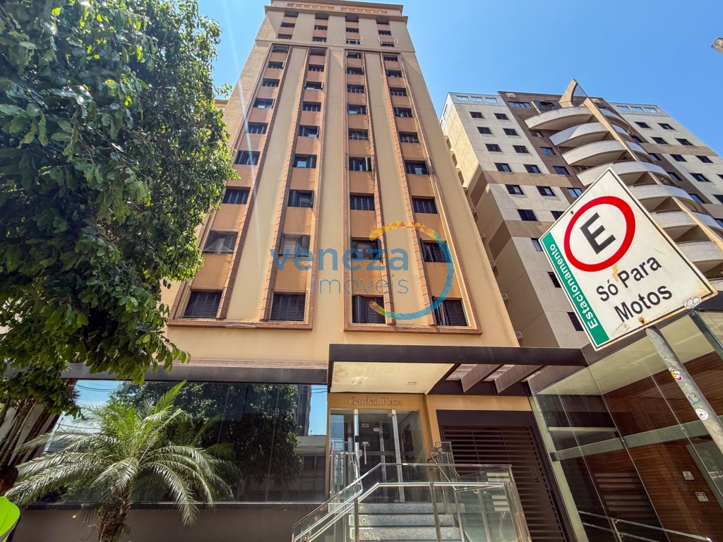 Apartamento para locação no bairro Centro de Londrina com 73.75m<sup>2</sup> útil, 3 quartos, 1 vaga de garagem