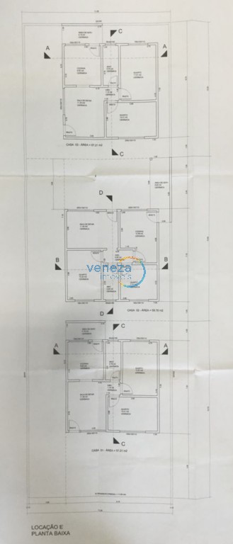 Casa Residencial para venda no California em Londrina com 174m² por R$ 470.000,00
