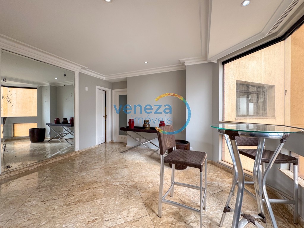 Apartamento para locação no bairro Gleba Palhano de Londrina com 225.78m<sup>2</sup> útil, 3 quartos, 2 vagas de garagem