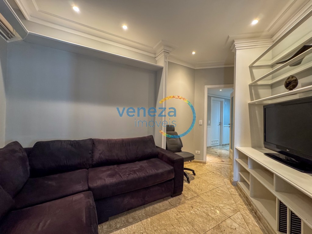 Apartamento para locação no bairro Gleba Palhano de Londrina com 225.78m<sup>2</sup> útil, 3 quartos, 2 vagas de garagem