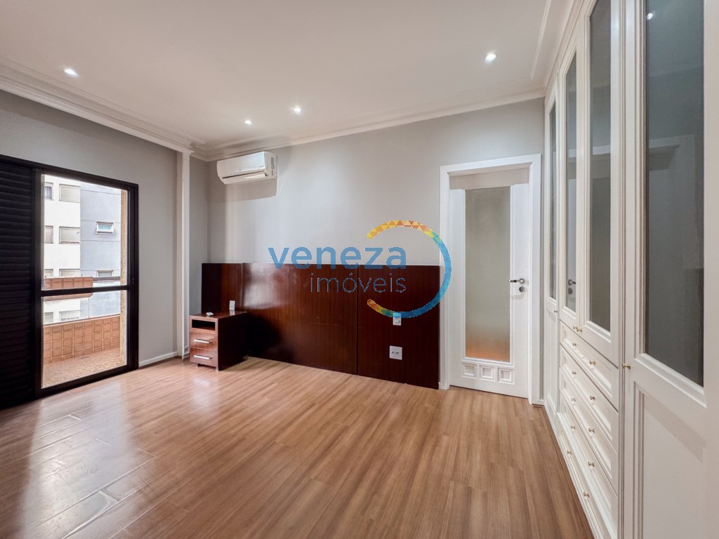 Apartamento para locação no bairro Gleba Palhano de Londrina com 225.78m<sup>2</sup> útil, 3 quartos, 2 vagas de garagem