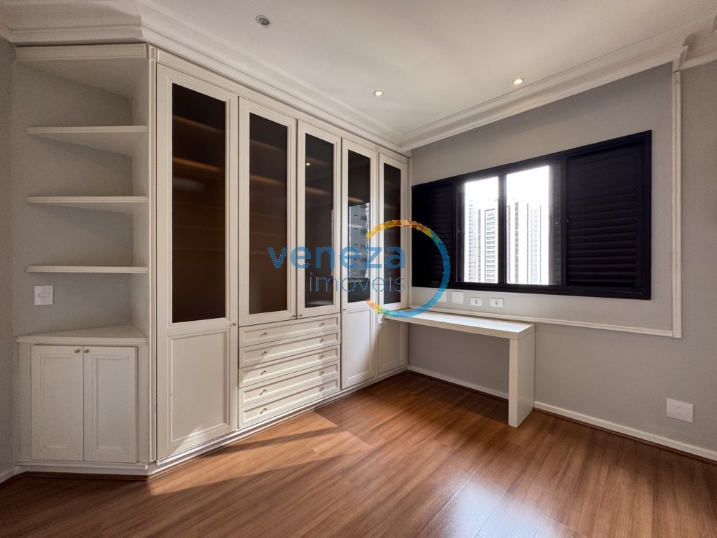 Apartamento para locação no bairro Gleba Palhano de Londrina com 225.78m<sup>2</sup> útil, 3 quartos, 2 vagas de garagem