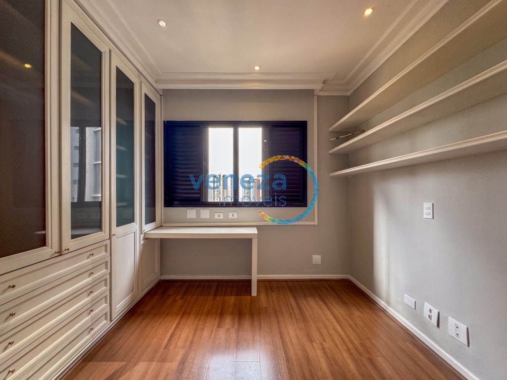 Apartamento para locação no bairro Gleba Palhano de Londrina com 225.78m<sup>2</sup> útil, 3 quartos, 2 vagas de garagem