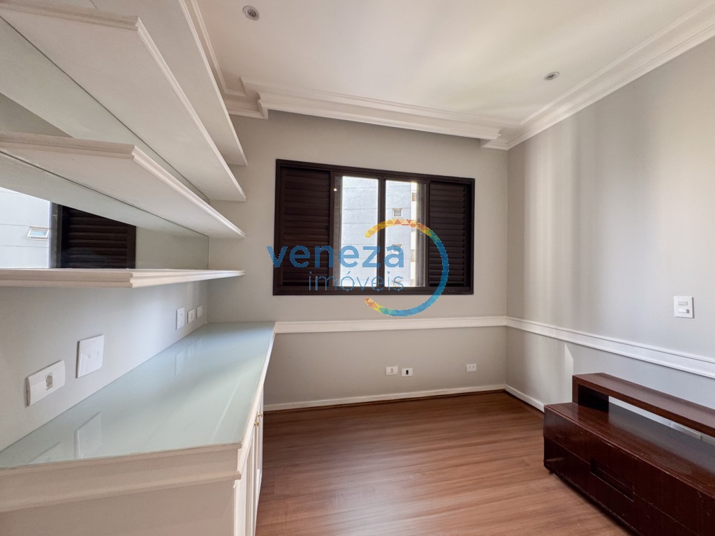 Apartamento para locação no bairro Gleba Palhano de Londrina com 225.78m<sup>2</sup> útil, 3 quartos, 2 vagas de garagem