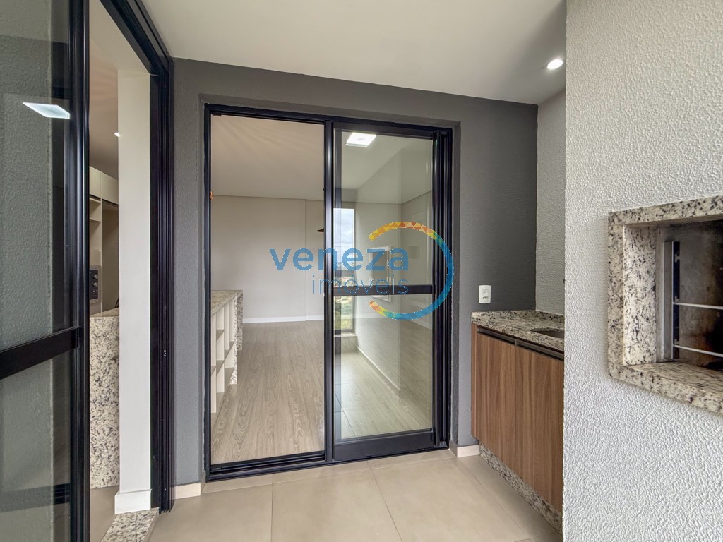 Apartamento para locação no bairro Gleba Palhano de Londrina com 81m<sup>2</sup> útil, 2 quartos, 2 vagas de garagem