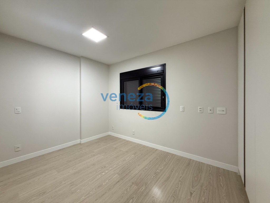 Apartamento para locação no bairro Gleba Palhano de Londrina com 81m<sup>2</sup> útil, 2 quartos, 2 vagas de garagem