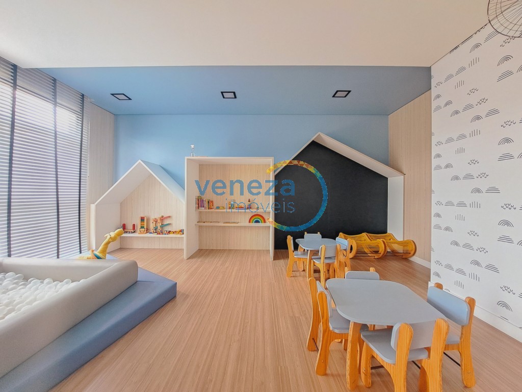 Apartamento para locação no bairro Gleba Palhano de Londrina com 81m<sup>2</sup> útil, 2 quartos, 2 vagas de garagem