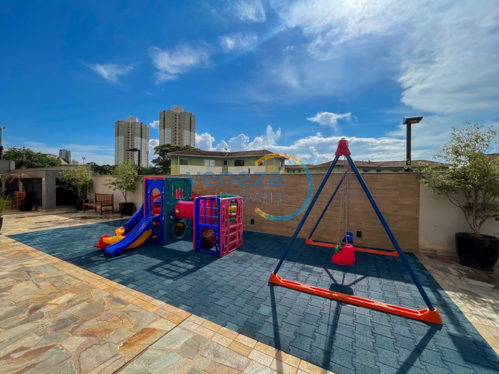 Apartamento para locação no bairro Gleba Palhano de Londrina com 81m<sup>2</sup> útil, 2 quartos, 2 vagas de garagem