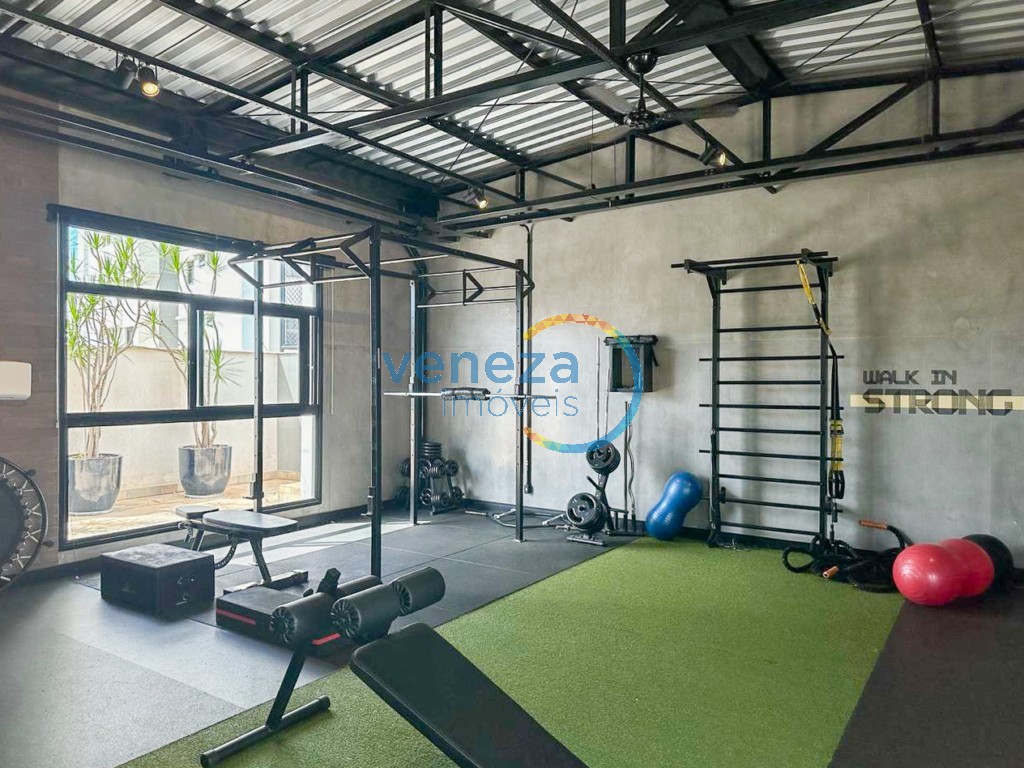 Apartamento para locação no bairro Gleba Palhano de Londrina com 81m<sup>2</sup> útil, 2 quartos, 2 vagas de garagem