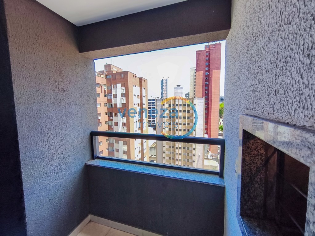 Apartamento para locação no bairro Centro de Londrina com 65m<sup>2</sup> útil, 3 quartos, 1 vaga de garagem