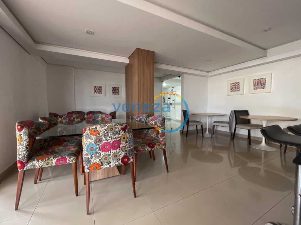 Apartamento para locação no bairro Centro de Londrina com 65m<sup>2</sup> útil, 3 quartos, 1 vaga de garagem