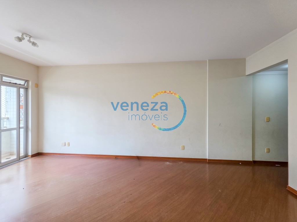 Apartamento para locação no bairro Gleba Palhano de Londrina com 94m<sup>2</sup> útil, 3 quartos, 1 vaga de garagem