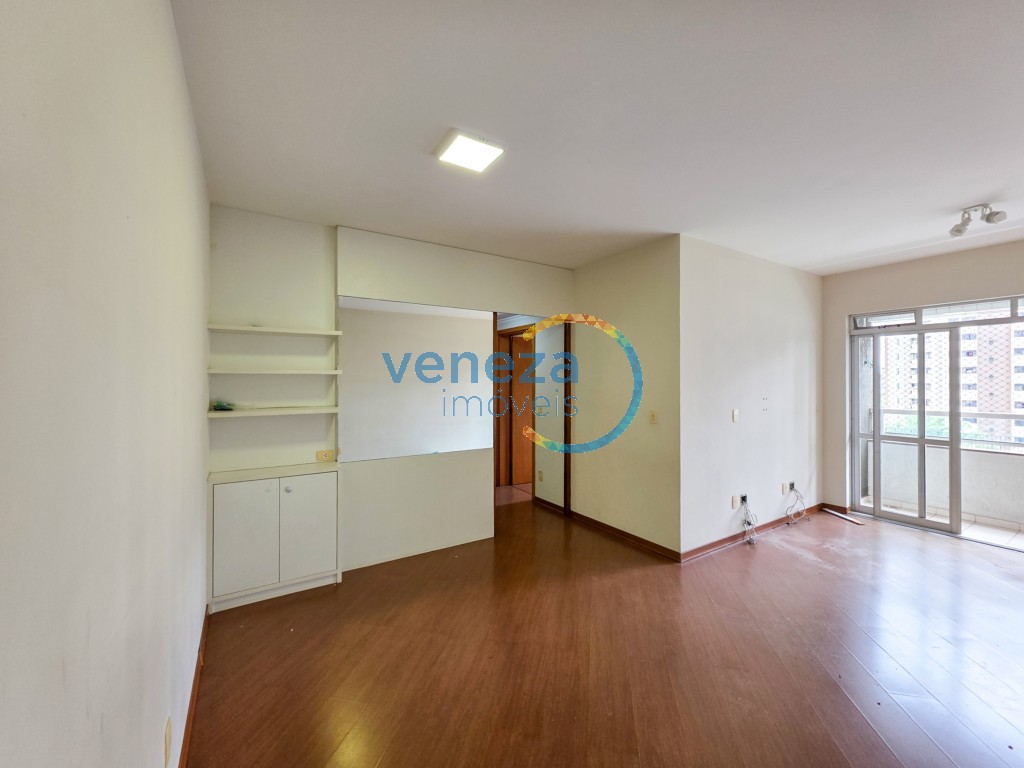 Apartamento para locação no bairro Gleba Palhano de Londrina com 94m<sup>2</sup> útil, 3 quartos, 1 vaga de garagem