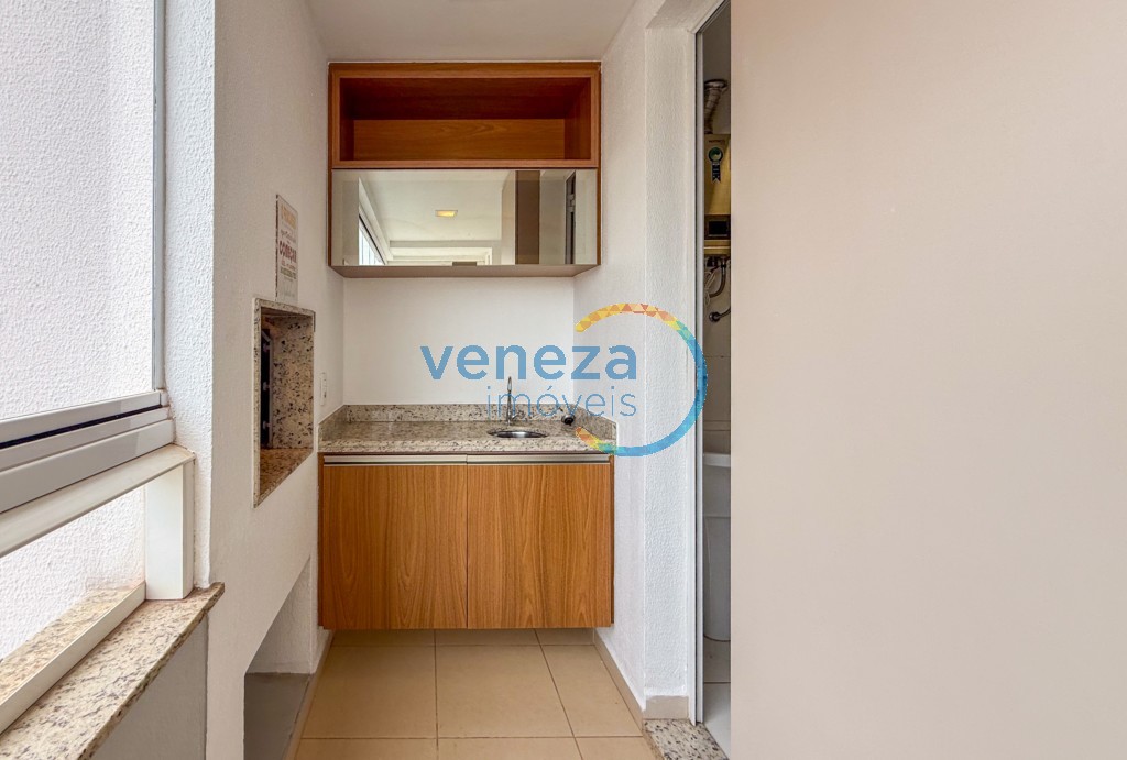 Apartamento para locação no bairro Gleba Palhano de Londrina com 75.5m<sup>2</sup> útil, 3 quartos, 1 vaga de garagem