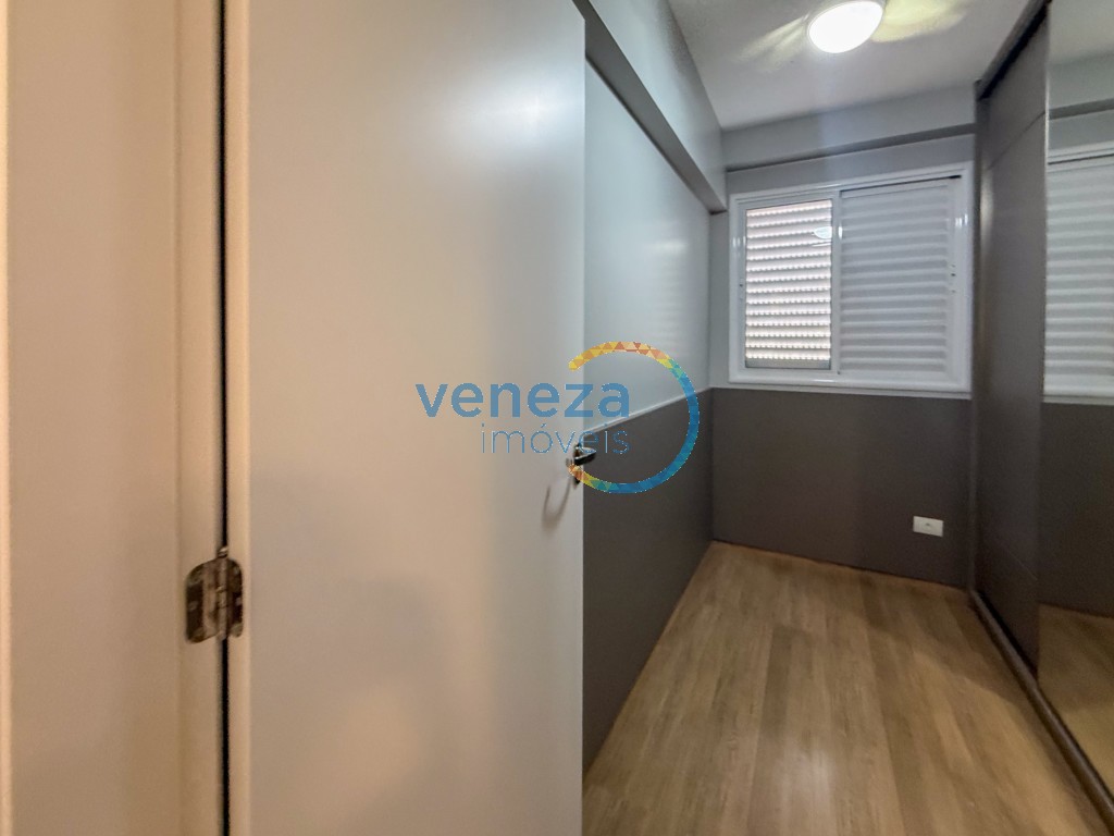 Apartamento para locação no bairro Gleba Palhano de Londrina com 75.5m<sup>2</sup> útil, 3 quartos, 1 vaga de garagem