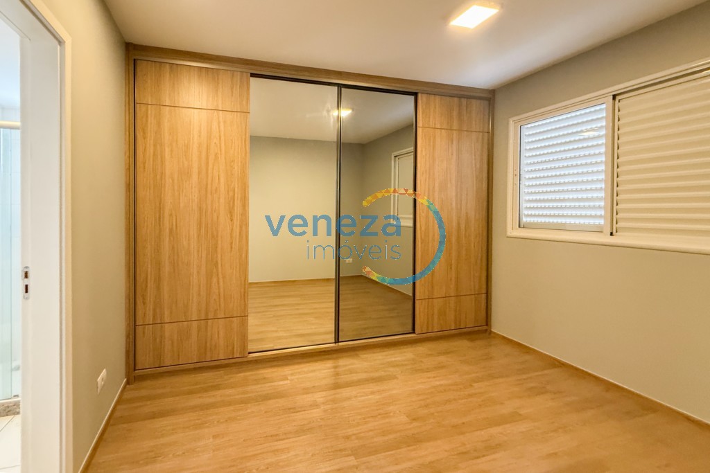 Apartamento para locação no bairro Gleba Palhano de Londrina com 75.5m<sup>2</sup> útil, 3 quartos, 1 vaga de garagem