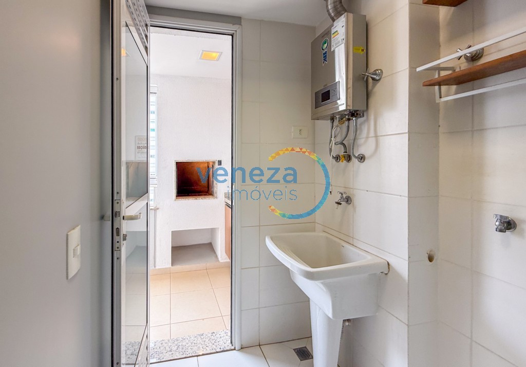 Apartamento para locação no bairro Gleba Palhano de Londrina com 75.5m<sup>2</sup> útil, 3 quartos, 1 vaga de garagem