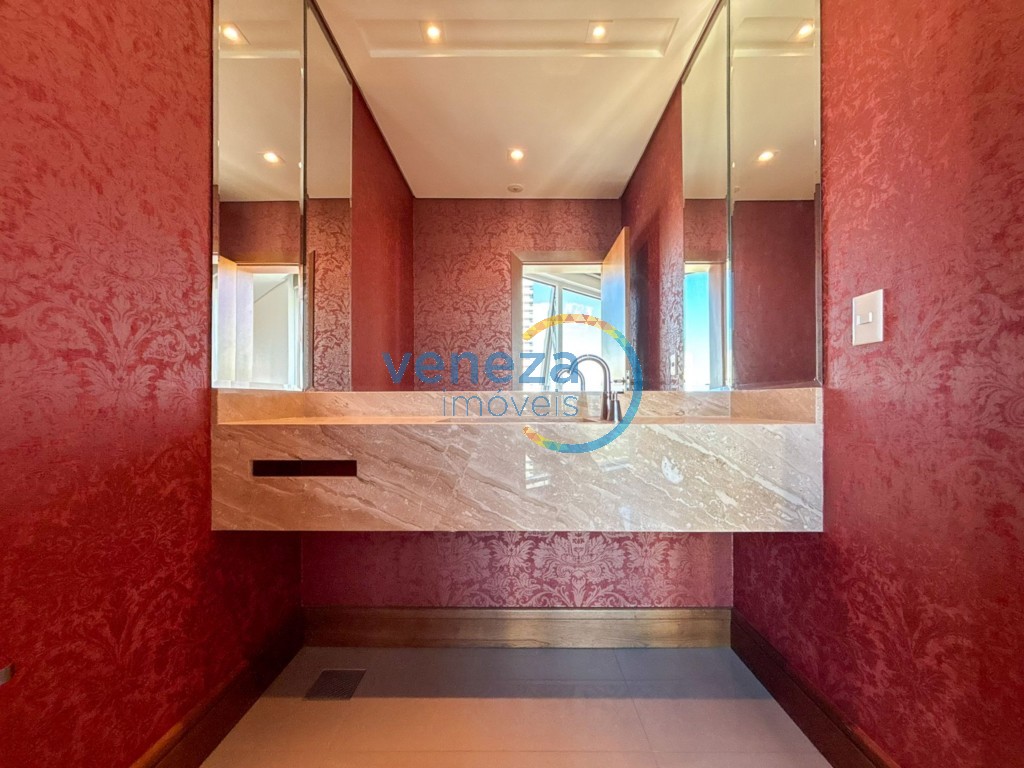 Apartamento à venda no bairro Gleba Palhano de Londrina com 285.81m<sup>2</sup> útil, 3 quartos, 4 vagas de garagem