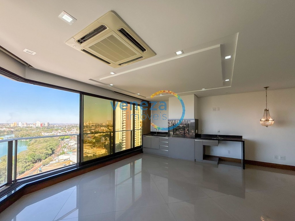 Apartamento à venda no bairro Gleba Palhano de Londrina com 285.81m<sup>2</sup> útil, 3 quartos, 4 vagas de garagem