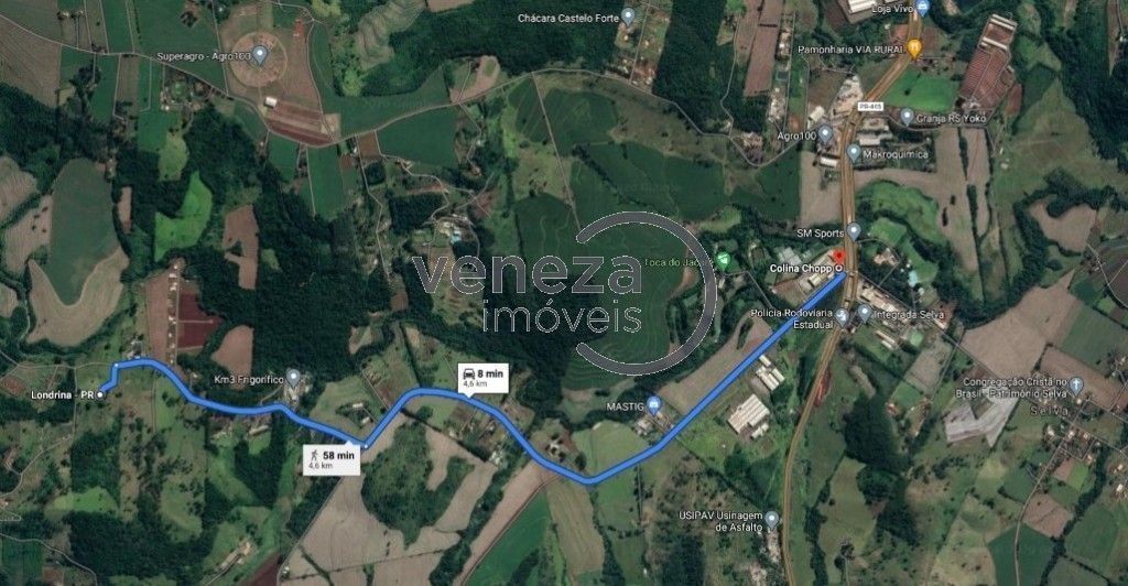 Chácara-imóvel-rural para venda no Area Rural em Londrina com 242.000m² por R$ 3.000.000,00 - Foto 1