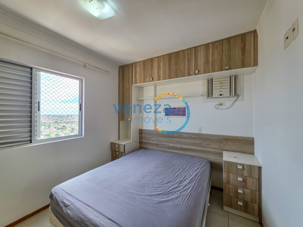 Apartamento para locação no bairro Centro de Londrina com 70.6m<sup>2</sup> útil, 3 quartos, 2 vagas de garagem