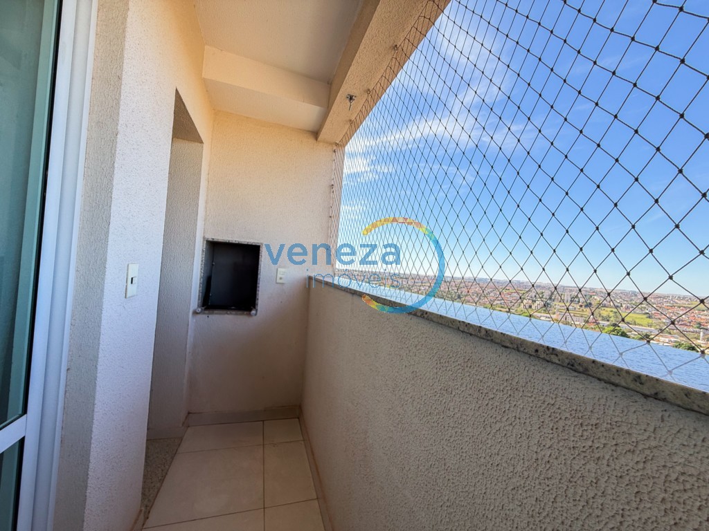 Apartamento para locação no bairro Tatiani de Londrina com 67m<sup>2</sup> útil, 3 quartos, 1 vaga de garagem