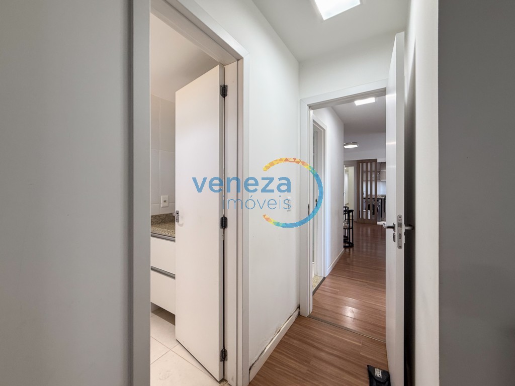 Apartamento para locação no bairro Tatiani de Londrina com 67m<sup>2</sup> útil, 3 quartos, 1 vaga de garagem