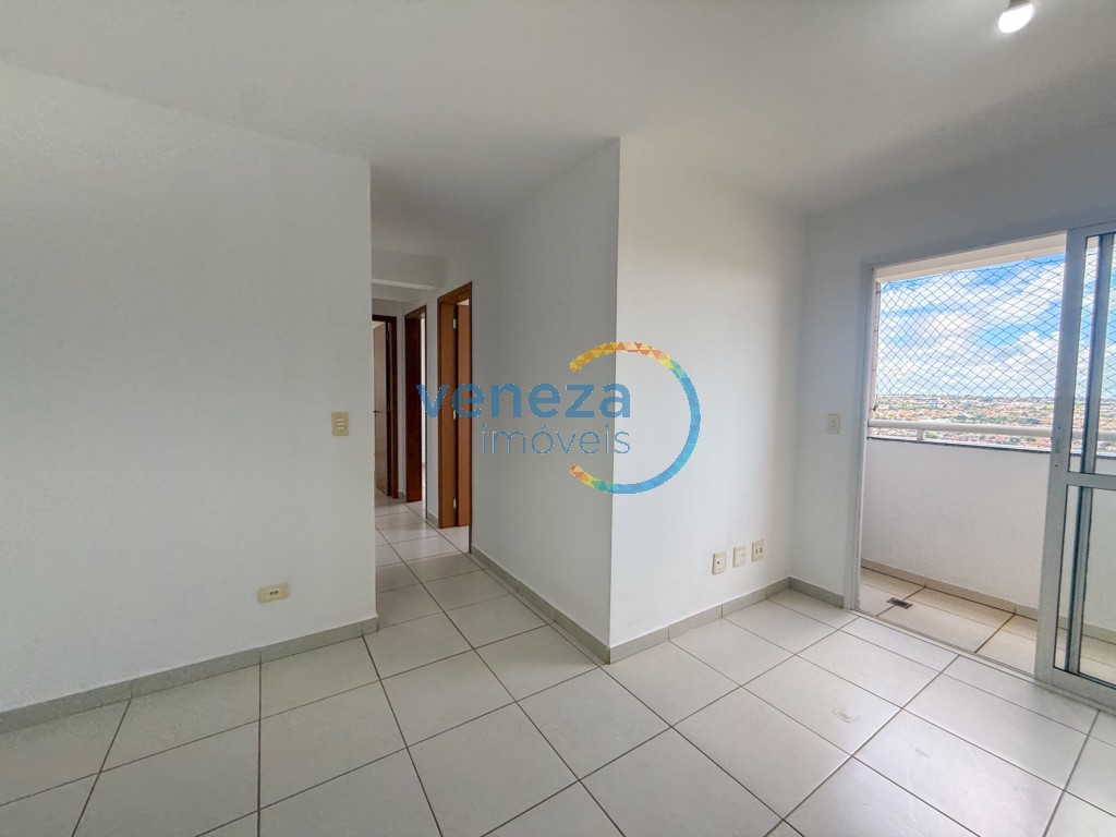 Apartamento para locação no bairro Gleba Palhano de Londrina com 68m<sup>2</sup> útil, 3 quartos, 2 vagas de garagem