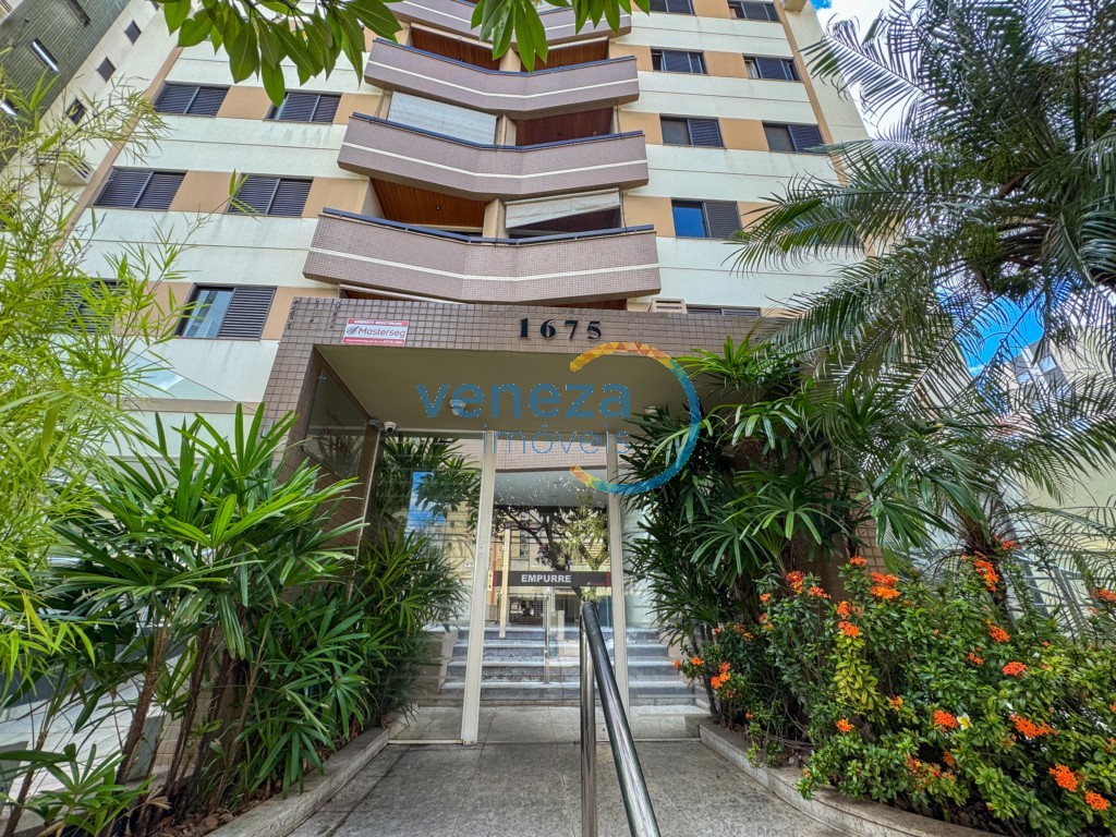 Apartamento para locacao no Centro em Londrina com 114,53m² por R$ 2.500,00