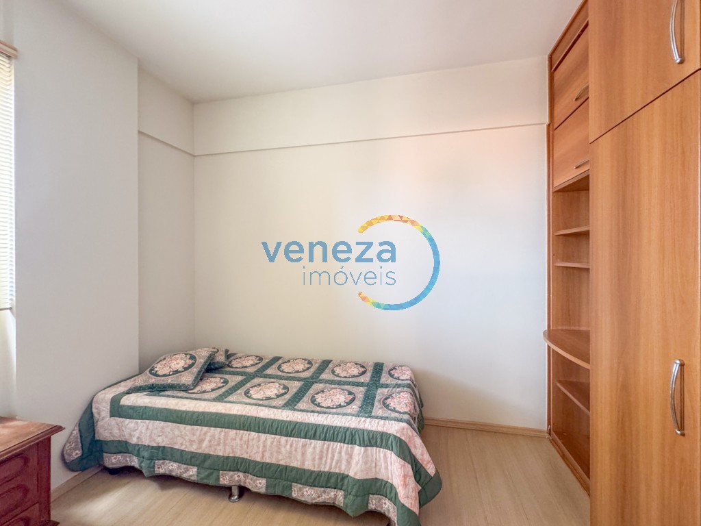 Apartamento para locação no bairro Centro de Londrina com 74.35m<sup>2</sup> útil, 3 quartos, 1 vaga de garagem