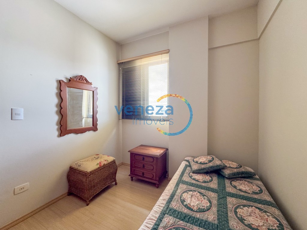 Apartamento para locação no bairro Centro de Londrina com 74.35m<sup>2</sup> útil, 3 quartos, 1 vaga de garagem