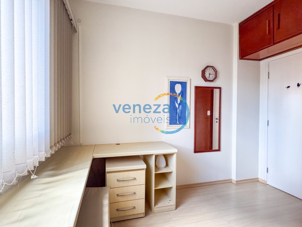 Apartamento para locação no bairro Centro de Londrina com 74.35m<sup>2</sup> útil, 3 quartos, 1 vaga de garagem