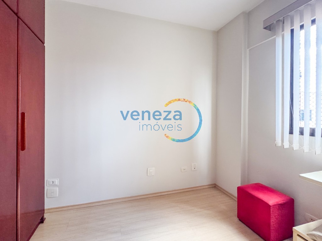 Apartamento para locação no bairro Centro de Londrina com 74.35m<sup>2</sup> útil, 3 quartos, 1 vaga de garagem