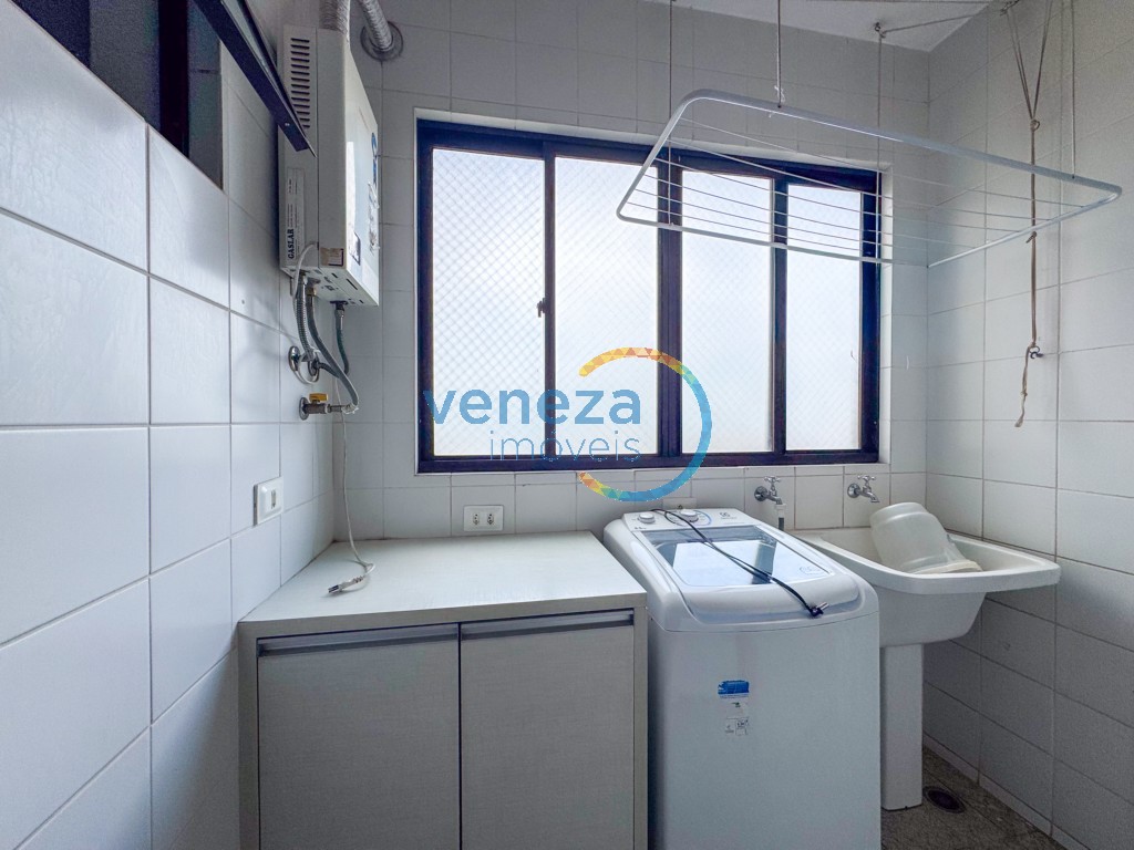 Apartamento para locação no bairro Centro de Londrina com 74.35m<sup>2</sup> útil, 3 quartos, 1 vaga de garagem
