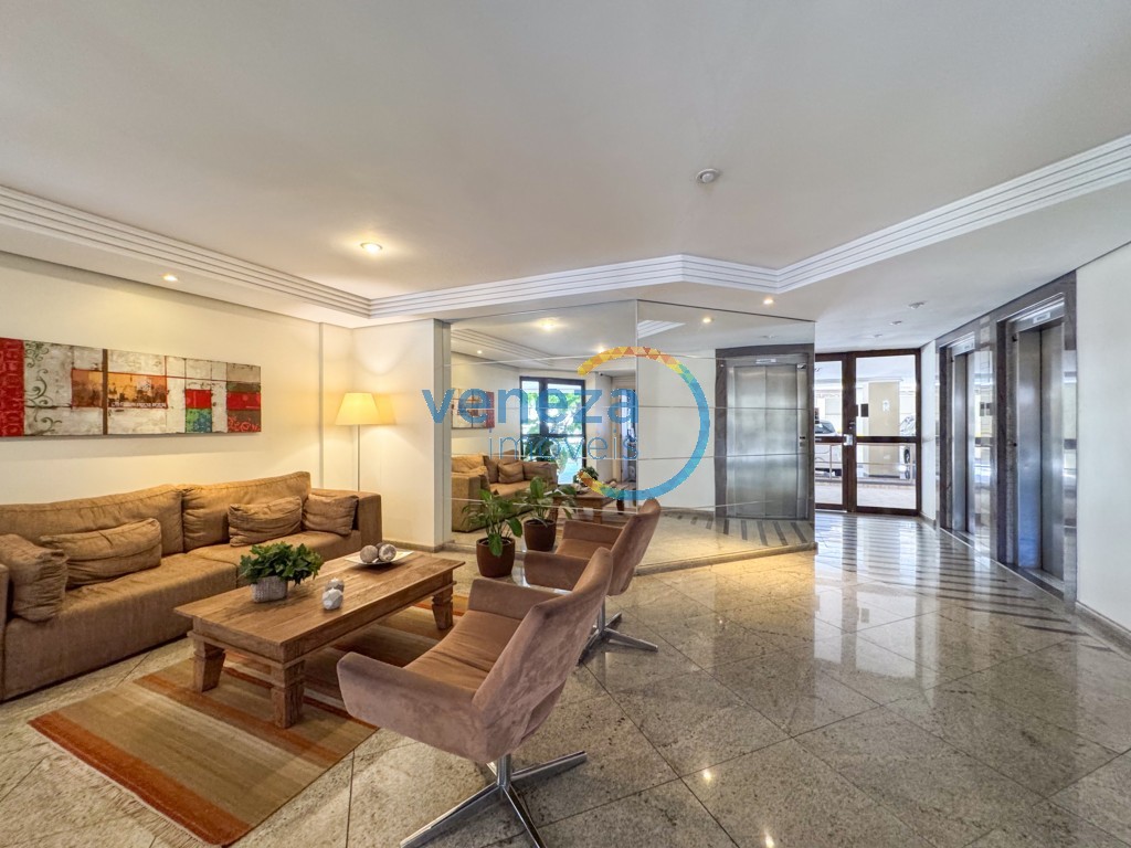 Apartamento para locação no bairro Centro de Londrina com 74.35m<sup>2</sup> útil, 3 quartos, 1 vaga de garagem