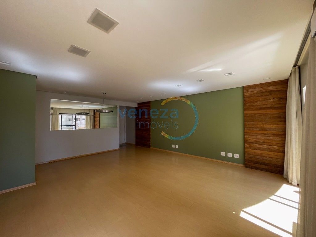 Apartamento para locação no bairro Centro de Londrina com 105.87m<sup>2</sup> útil, 3 quartos, 2 vagas de garagem