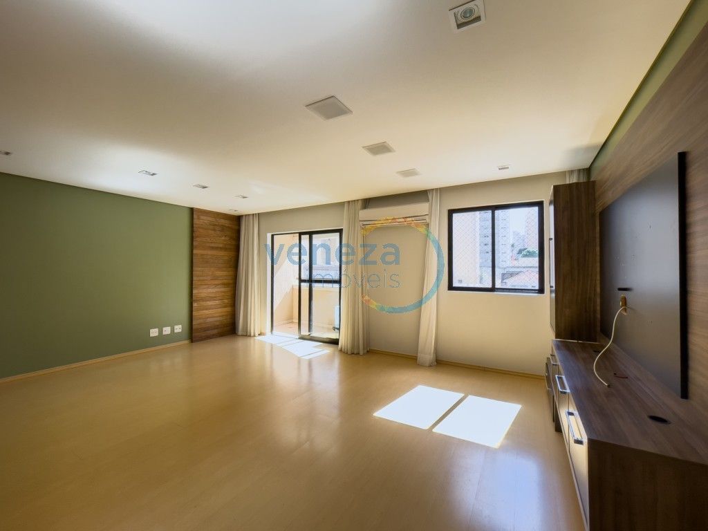 Apartamento para locação no bairro Centro de Londrina com 105.87m<sup>2</sup> útil, 3 quartos, 2 vagas de garagem