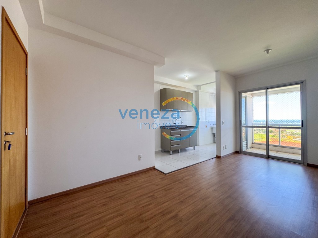 Apartamento para locação no bairro Gleba Palhano de Londrina com 68.89m<sup>2</sup> útil, 3 quartos, 2 vagas de garagem