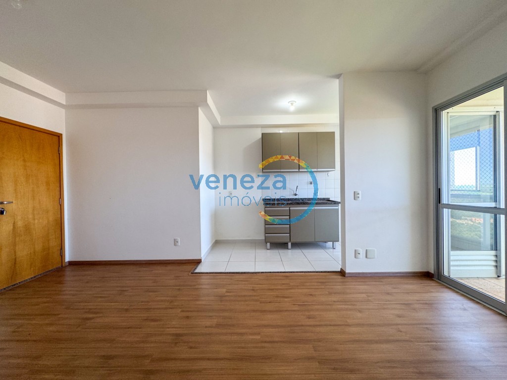 Apartamento para locação no bairro Gleba Palhano de Londrina com 68.89m<sup>2</sup> útil, 3 quartos, 2 vagas de garagem