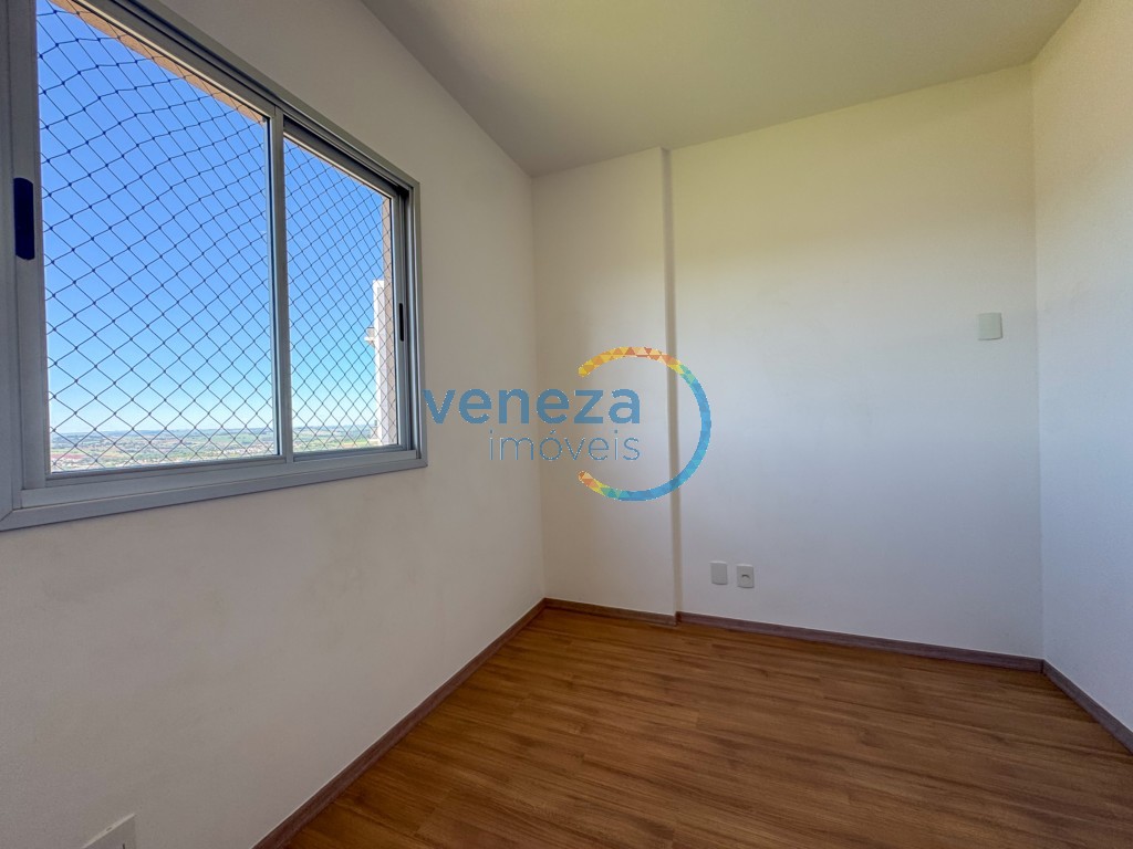 Apartamento para locação no bairro Gleba Palhano de Londrina com 68.89m<sup>2</sup> útil, 3 quartos, 2 vagas de garagem