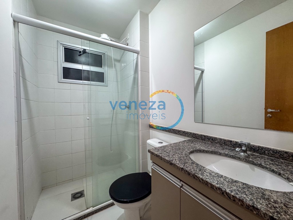 Apartamento para locação no bairro Gleba Palhano de Londrina com 68.89m<sup>2</sup> útil, 3 quartos, 2 vagas de garagem