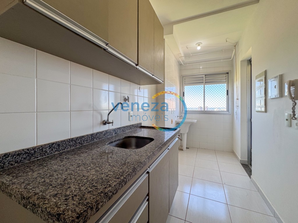 Apartamento para locação no bairro Gleba Palhano de Londrina com 68.89m<sup>2</sup> útil, 3 quartos, 2 vagas de garagem