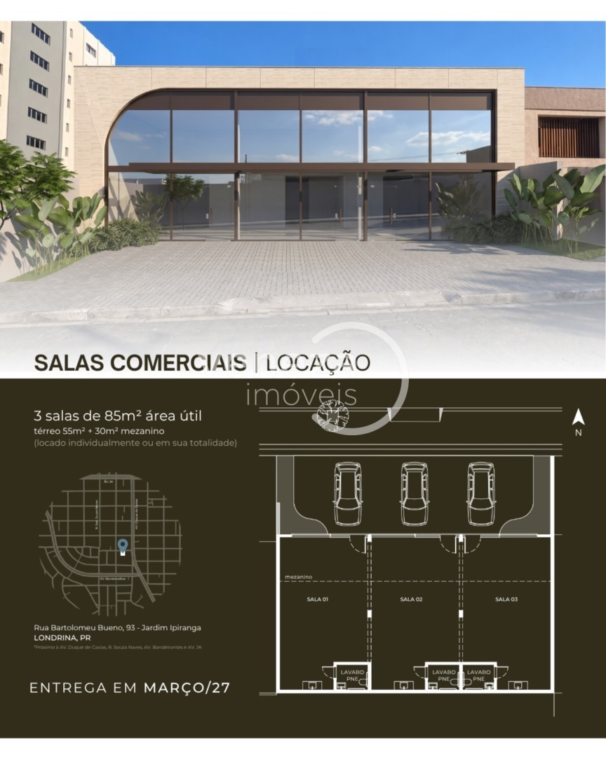 Sala para locação no bairro Vila Ipiranga de Londrina - Foto 4