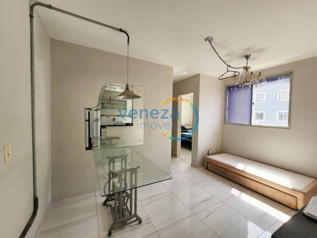 Apartamento para locação no bairro Gleba Palhano de Londrina com 44.64m<sup>2</sup> útil, 2 quartos, 1 vaga de garagem