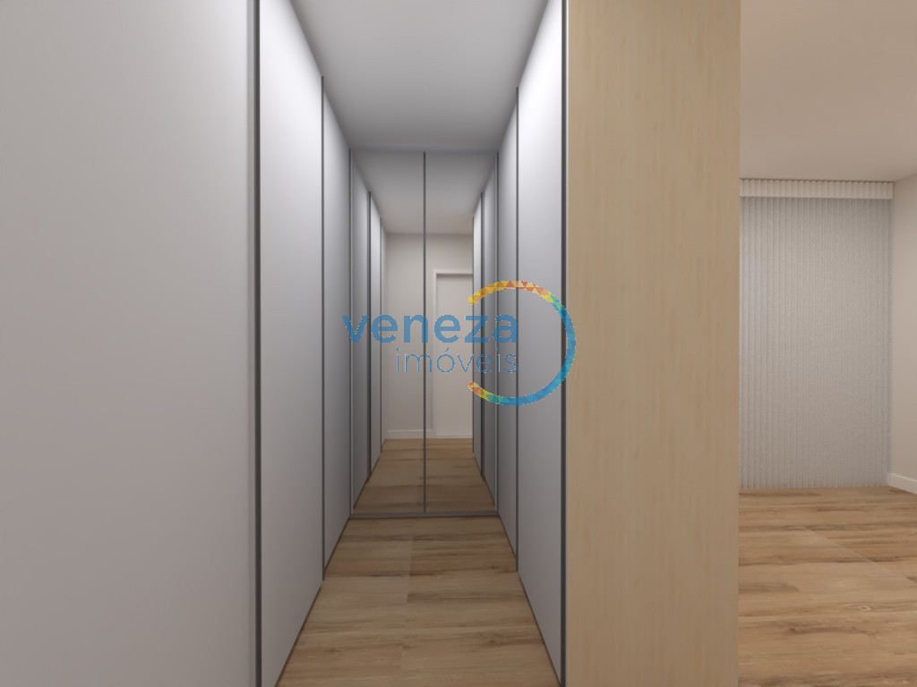 Apartamento à venda no bairro Gleba Palhano de Londrina com 139m<sup>2</sup> útil, 3 quartos, 2 vagas de garagem