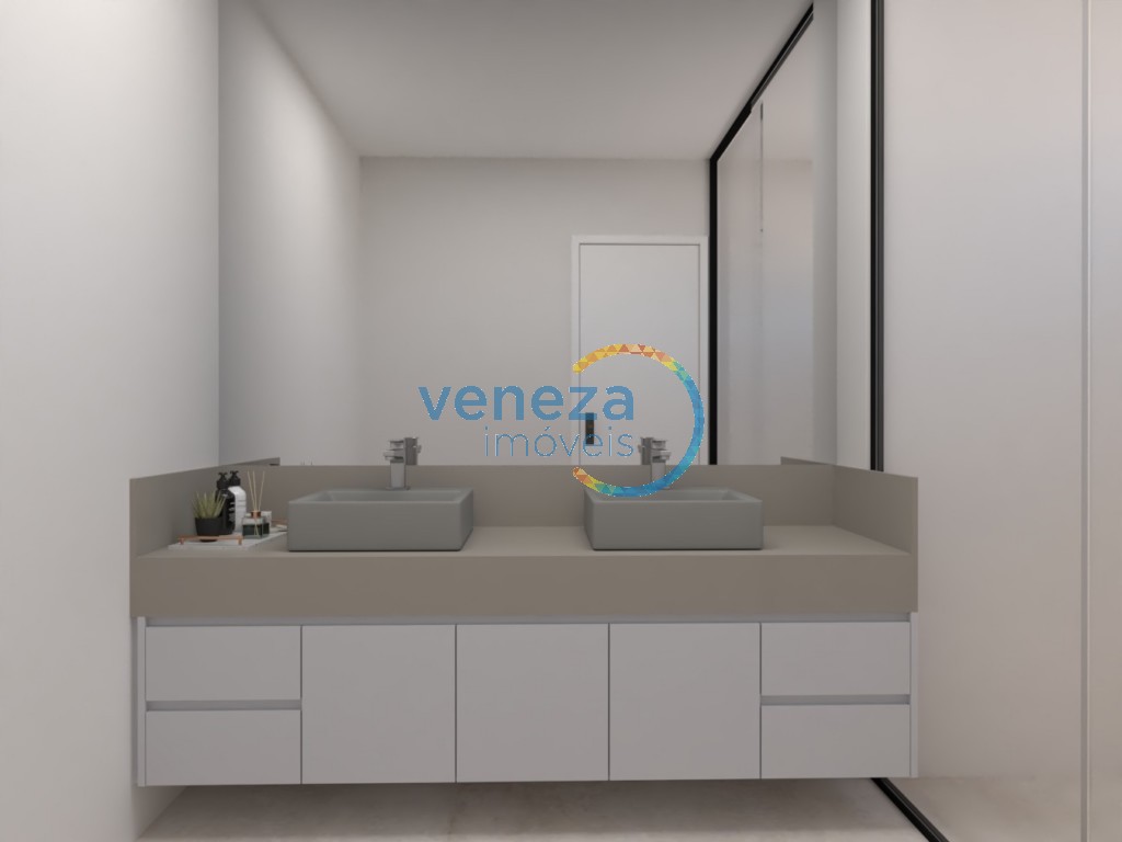 Apartamento à venda no bairro Gleba Palhano de Londrina com 139m<sup>2</sup> útil, 3 quartos, 2 vagas de garagem