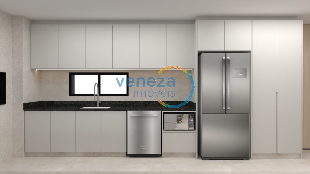 Apartamento à venda no bairro Gleba Palhano de Londrina com 139m<sup>2</sup> útil, 3 quartos, 2 vagas de garagem