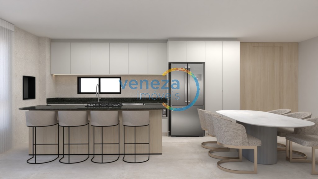 Apartamento à venda no bairro Gleba Palhano de Londrina com 139m<sup>2</sup> útil, 3 quartos, 2 vagas de garagem