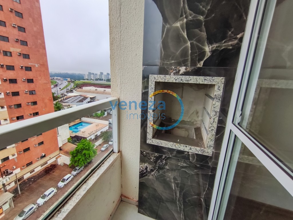 Apartamento para locação no bairro Gleba Palhano de Londrina com 45m<sup>2</sup> útil, 2 quartos, 1 vaga de garagem